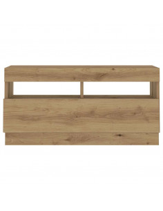 Mobile Porta TV con LED Artigianale 260x35x40 cm Multistrato