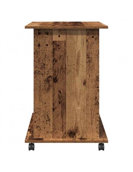 Scrivania da Computer Legno Antico 80x50x75cm Legno Multistrato