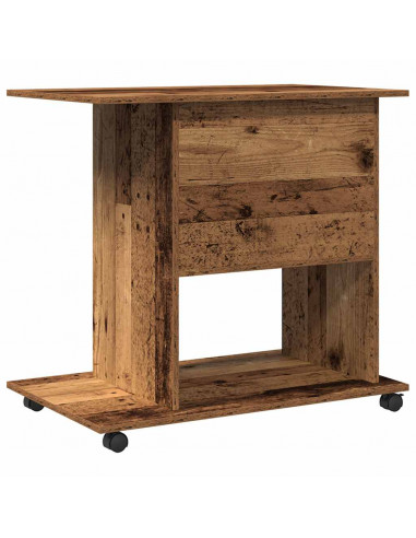 Scrivania da Computer Legno Antico 80x50x75cm Legno Multistrato