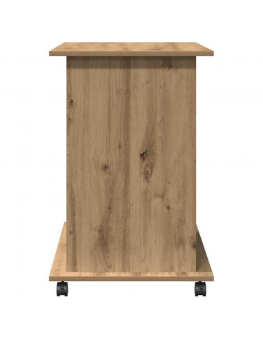 Scrivania Computer Rovere Artigianale Legno Multistrato