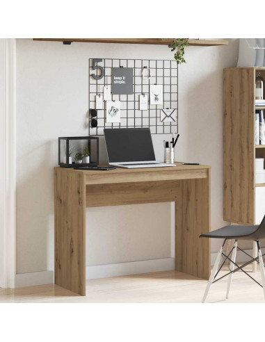 Scrivania Rovere Artigianale 90x40x72 cm in Legno Multistrato