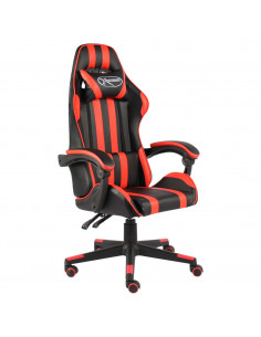 Sedia da Gaming Nero e Rosso in Similpelle