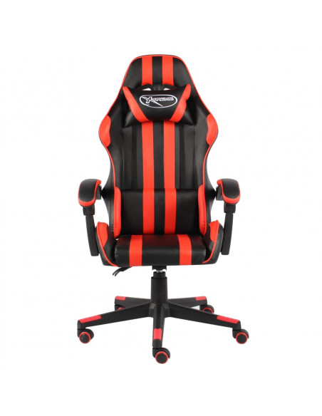 Sedia da Gaming Nero e Rosso in Similpelle