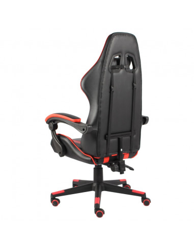 Sedia da Gaming Nero e Rosso in Similpelle