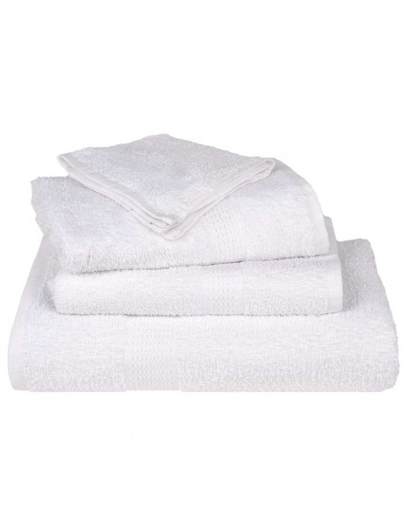 Set Asciugamani 12 pz Bianchi 360 gsm 100% Cotone