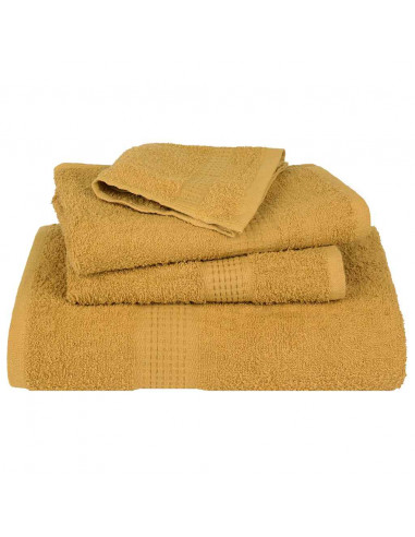 Set Asciugamani 8 pz Oro 360 gsm 100% Cotone