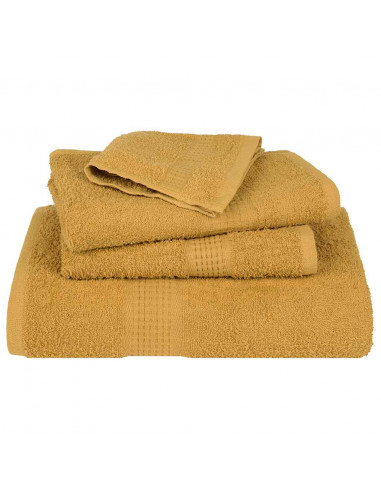 Set Asciugamani 8 pz Oro 360 gsm 100% Cotone