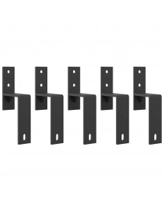 Staffe Bypass Porta Fienile 5 pz Guide Piatte Acciaio Carbonio