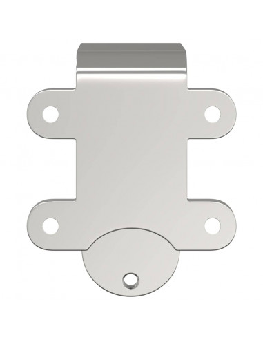 Staffe Bypass Porta della Fienile 4 pz Guide Tonde Acciaio Inox