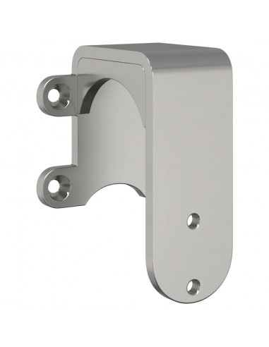 Staffe Bypass Porta della Fienile 4 pz Guide Tonde Acciaio Inox