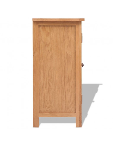 Credenza 70x35x75 cm in Legno Massello di Rovere