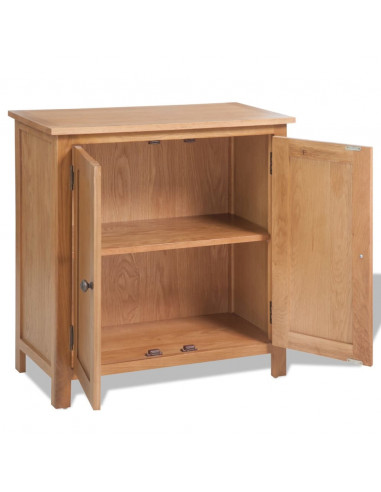 Credenza 70x35x75 cm in Legno Massello di Rovere