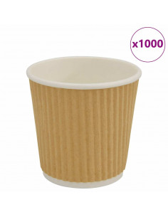 Bicchieri da Caffè in Carta 1000 pz 4oz 100ml Marrone