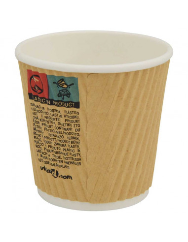 Bicchieri da Caffè in Carta 1000 pz 4oz 100ml Marrone