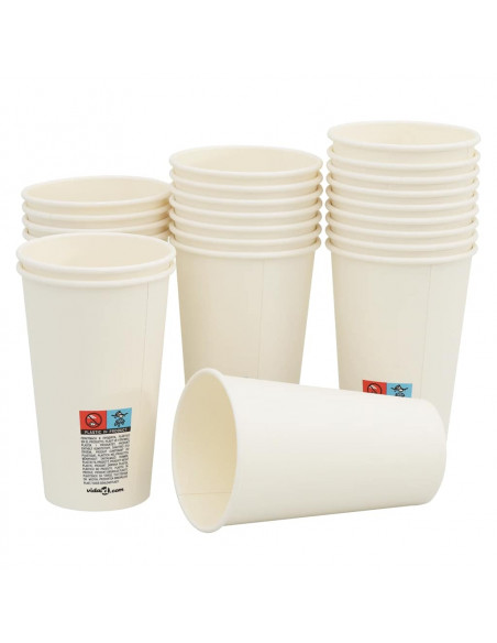 Bicchieri da Caffè in Carta 1000 pz 16oz 400ml Bianco