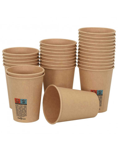 Bicchieri da Caffè in Carta 1000 pz 12oz 300ml Marrone