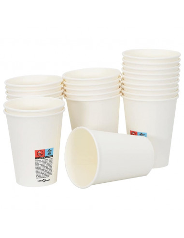 Bicchieri da Caffè in Carta 1000 pz 12oz 300ml Bianco
