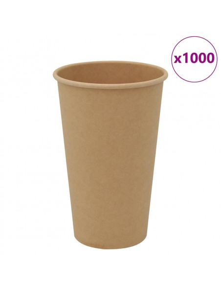 Bicchieri da Caffè in Carta 1000 pz 16oz 400ml Marrone