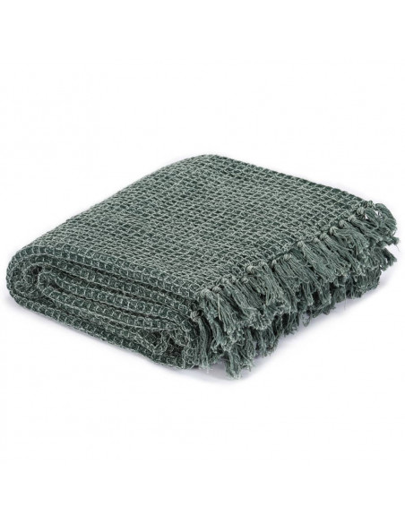 Copriletto in Cotone 220x250 cm Verde Scuro