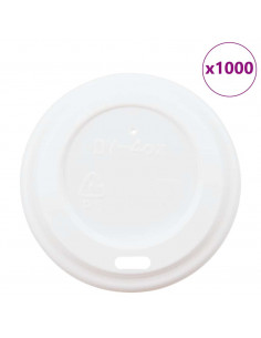 Coperchi Tazze da Caffè Carta Ø60mm 4oz 1000 pz Plastica Bianca