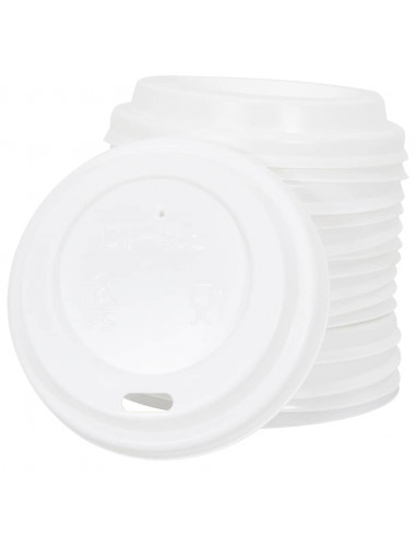 Coperchi Tazze da Caffè Carta Ø60mm 4oz 1000 pz Plastica Bianca