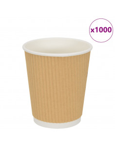 Bicchieri da Caffè in Carta 500 pz 8oz 200ml Marrone