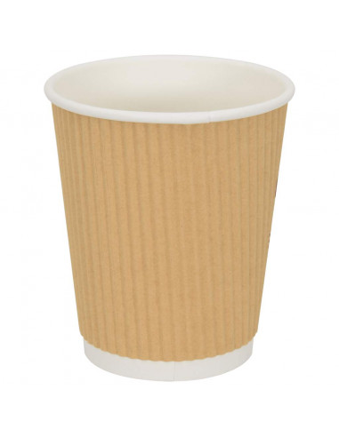 Bicchieri da Caffè in Carta 500 pz 8oz 200ml Marrone