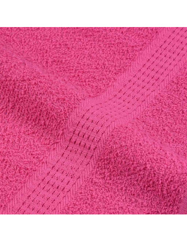 Set Asciugamani 12 pz Rosa 360 gsm 100% Cotone