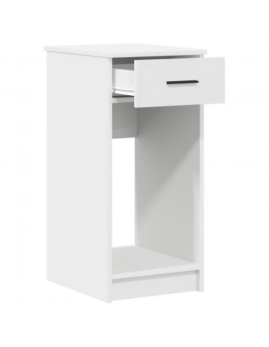 Supporto a Torre per Computer con Cassetto Bianco 35x45x77 cm