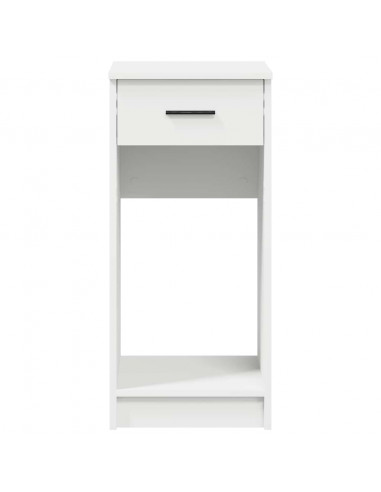 Supporto a Torre per Computer con Cassetto Bianco 35x45x77 cm