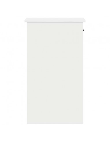 Supporto a Torre per Computer con Cassetto Bianco 35x45x77 cm