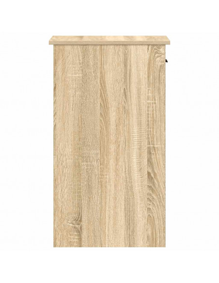 Supporto per Computer a Torre con Cassetto Rovere 35x45x77 cm