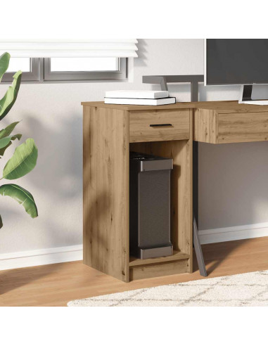 Supporto per Computer a Torre con Cassetto Rovere 35x45x77 cm