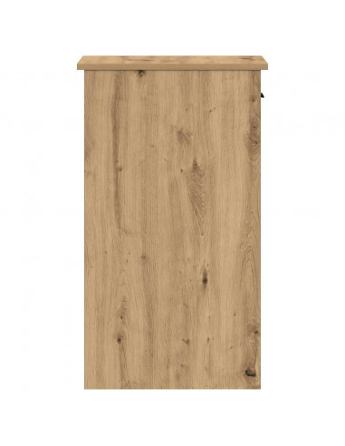 Supporto per Computer a Torre con Cassetto Rovere 35x45x77 cm