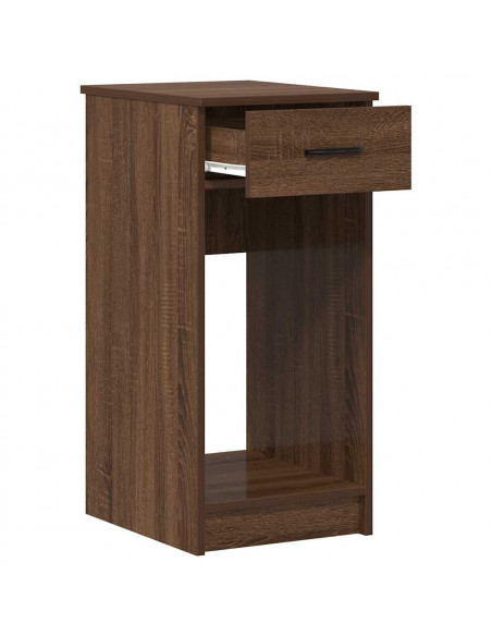Supporto per Computer a Torre con Cassetto Marrone 35x45x77 cm