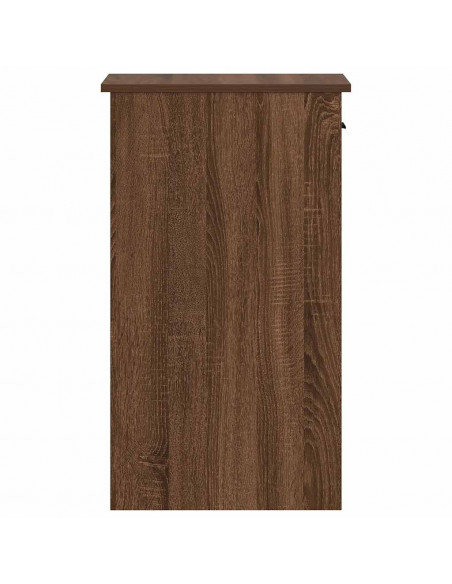 Supporto per Computer a Torre con Cassetto Marrone 35x45x77 cm