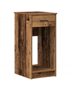 Supporto per Computer a Torre con Cassetto Antico 35x45x77 cm