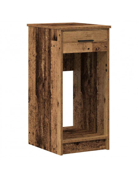 Supporto per Computer a Torre con Cassetto Antico 35x45x77 cm