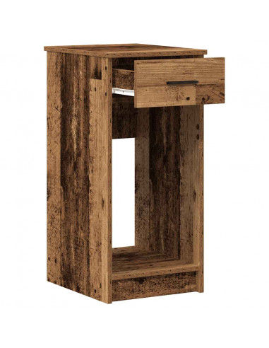 Supporto per Computer a Torre con Cassetto Antico 35x45x77 cm