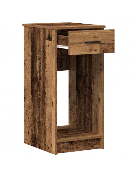 Supporto per Computer a Torre con Cassetto Antico 35x45x77 cm