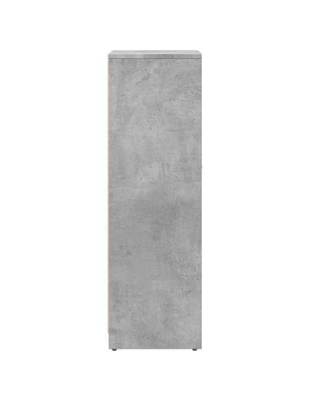 Mobile da Bagno Grigio Cemento 30x30x95 cm in Legno Multistrato