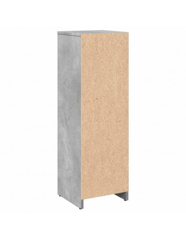 Mobile da Bagno Grigio Cemento 30x30x95 cm in Legno Multistrato