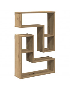 Mensole Parete a Cubo 2 pz Artigianale 50x15x50 cm Truciolato