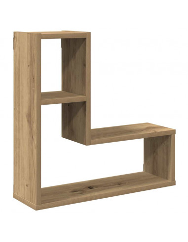 Mensole Parete a Cubo 2 pz Artigianale 50x15x50 cm Truciolato