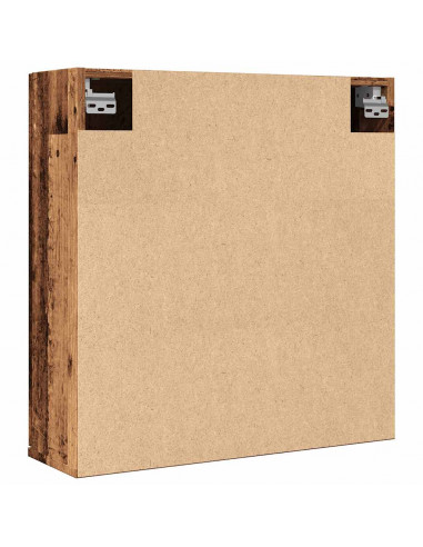 Mobile Bagno con Specchio Legno Antico Legno Multistrato