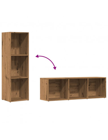 Libreria Rovere Artigianale 36x30x114 cm in Legno Multistrato