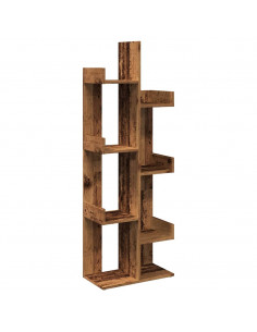 Libreria Legno Antico 48x25,5x140 cm in Legno Multistrato