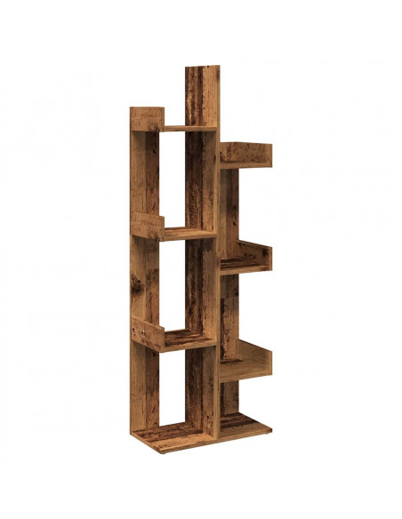 Libreria Legno Antico 48x25,5x140 cm in Legno Multistrato