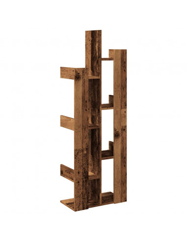 Libreria Legno Antico 48x25,5x140 cm in Legno Multistrato