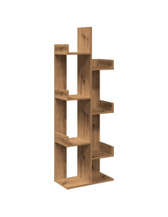 Libreria Rovere Artigianale 48x25,5x140 cm Legno Multistrato